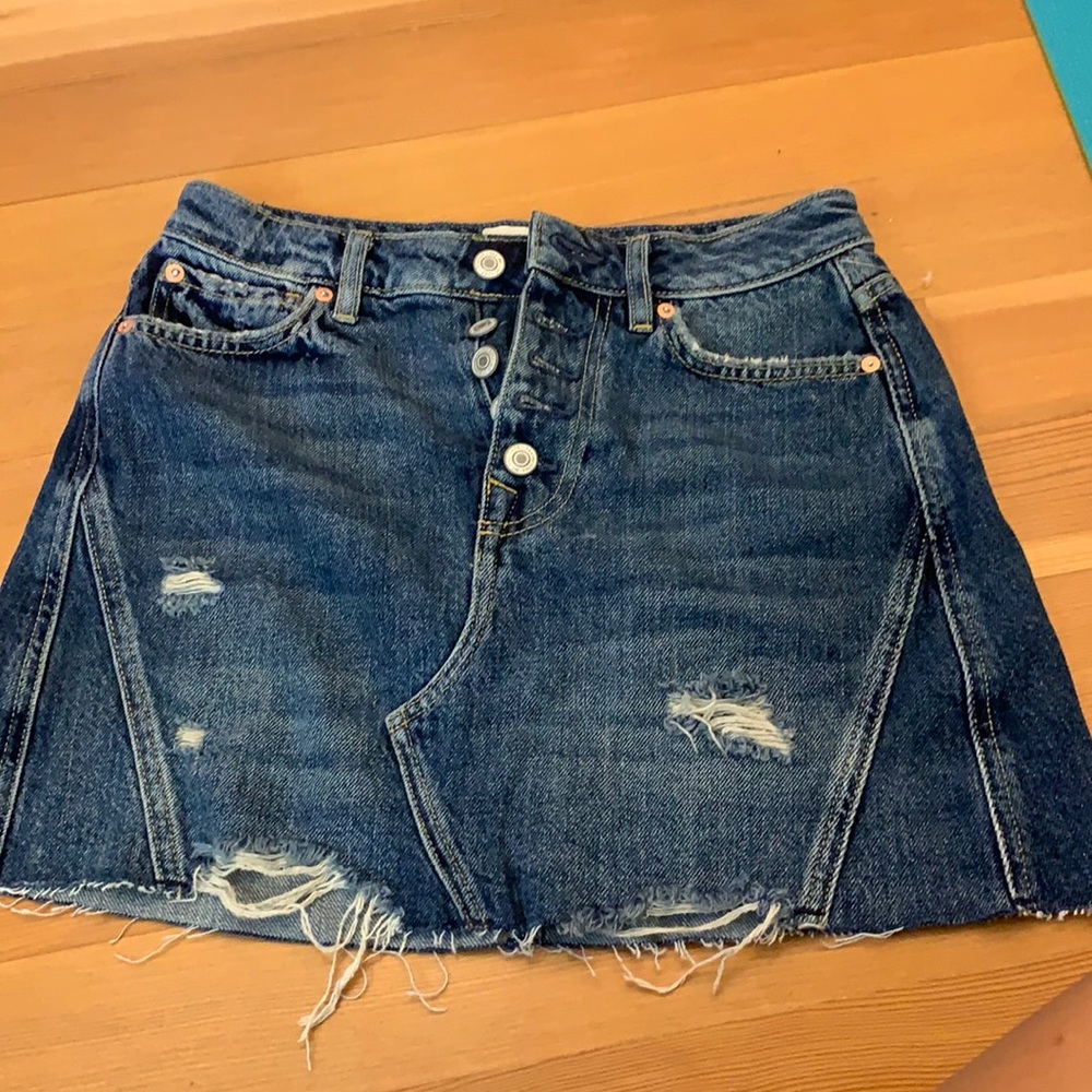 Free People Denim Skirt